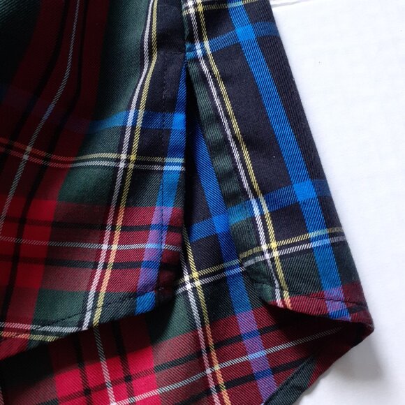 Orvis Cotton Blend Long Sleeve Plaid Button Up Shirt Red Black Blue Size 10 - Picture 9 of 12